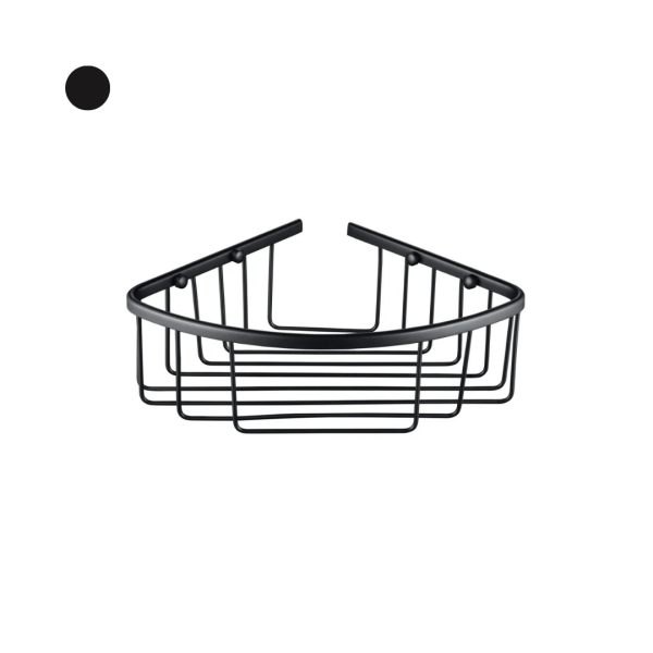 SORENTO Black Single Shower Basket