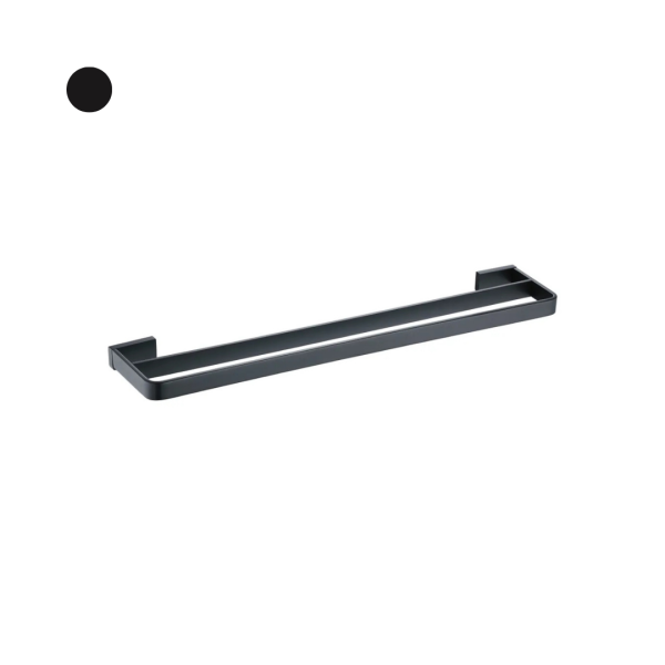 SORENTO Black Double Towel Bar