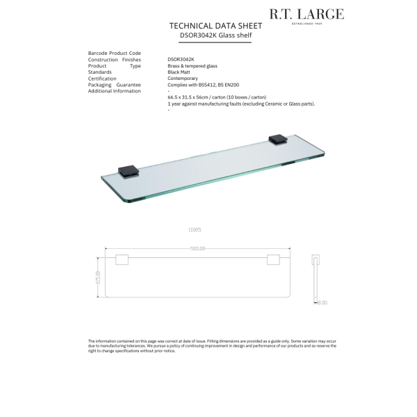 SORENTO Glass Shelf - Image 2