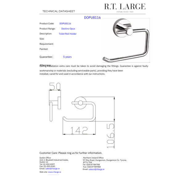 DESTINO Opus Toilet Roll Holder - Image 2