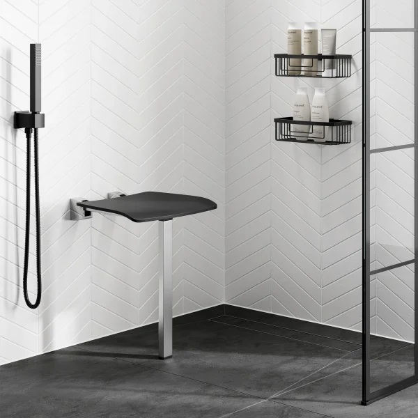 Shower Seat with Support Leg - Image 2