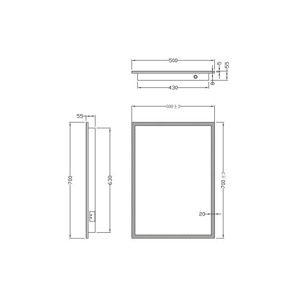 (SURPLUS STOCK) MOSCA LED Mirror - Image 4