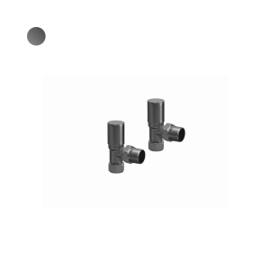Gunmetal Grey Angled Radiator Valve