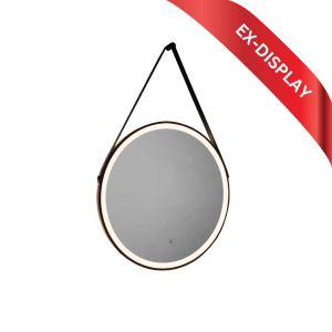 (EX-DISPLAY) SOLSTICE 60cm Black Round Mirror