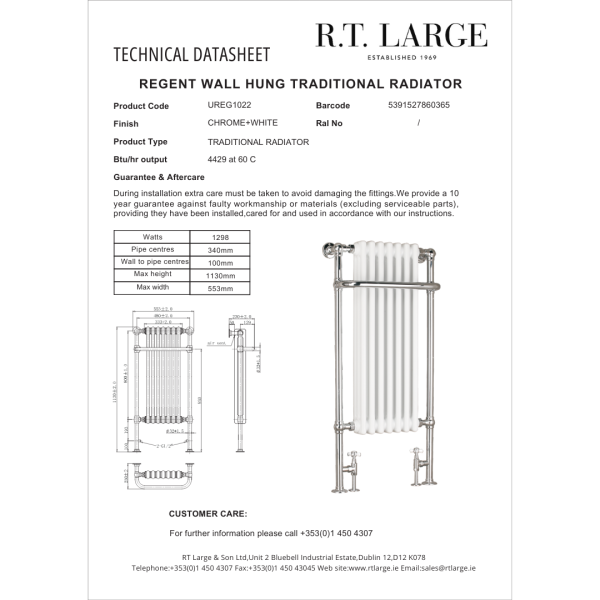 Regent Traditional Radiator - Image 2