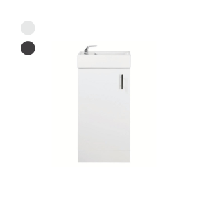 QUBIS 400mm Floor Standing Unit & Washbasin