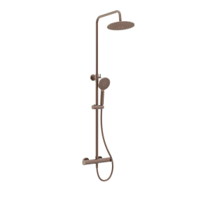 URBAN Round Thermostatic Shower Kit Brushed Bronze - SONAS